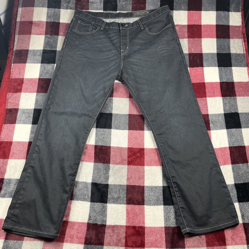 Marc‎ Ecko Cut & Sew Jeans Mens 38x30 Loose Relaxed Dark Denim Pants Baggy Y2K